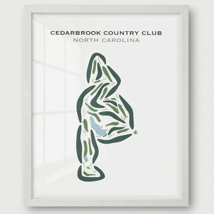Cedarbrook Country Club, North Carolina - Printed Golf Courses