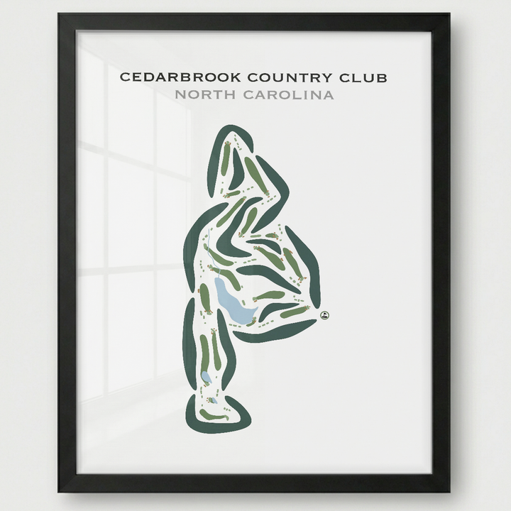Cedarbrook Country Club, North Carolina - Printed Golf Courses