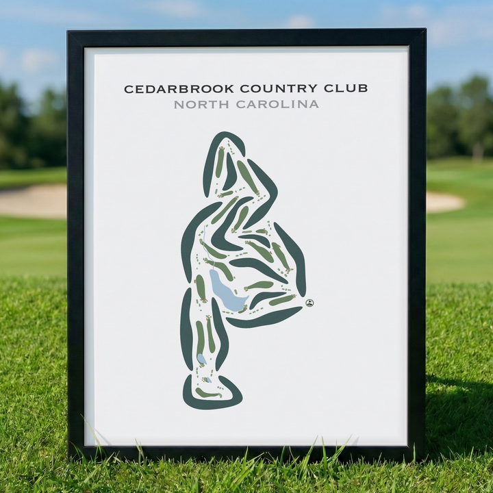 Cedarbrook Country Club, North Carolina - Printed Golf Courses