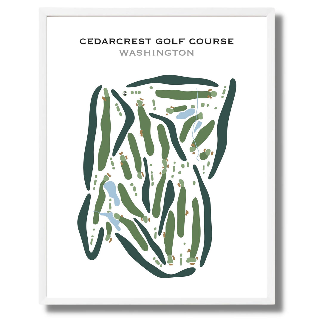 Cedarcrest Golf Course, Washington - Printed Golf Courses