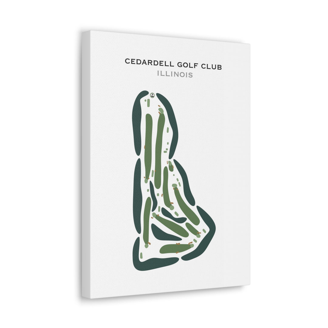 Cedardell Golf Club, Illinois - Printed Golf Courses
