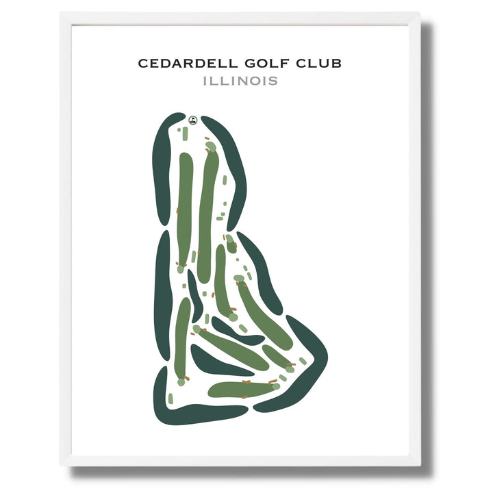 Cedardell Golf Club, Illinois - Printed Golf Courses