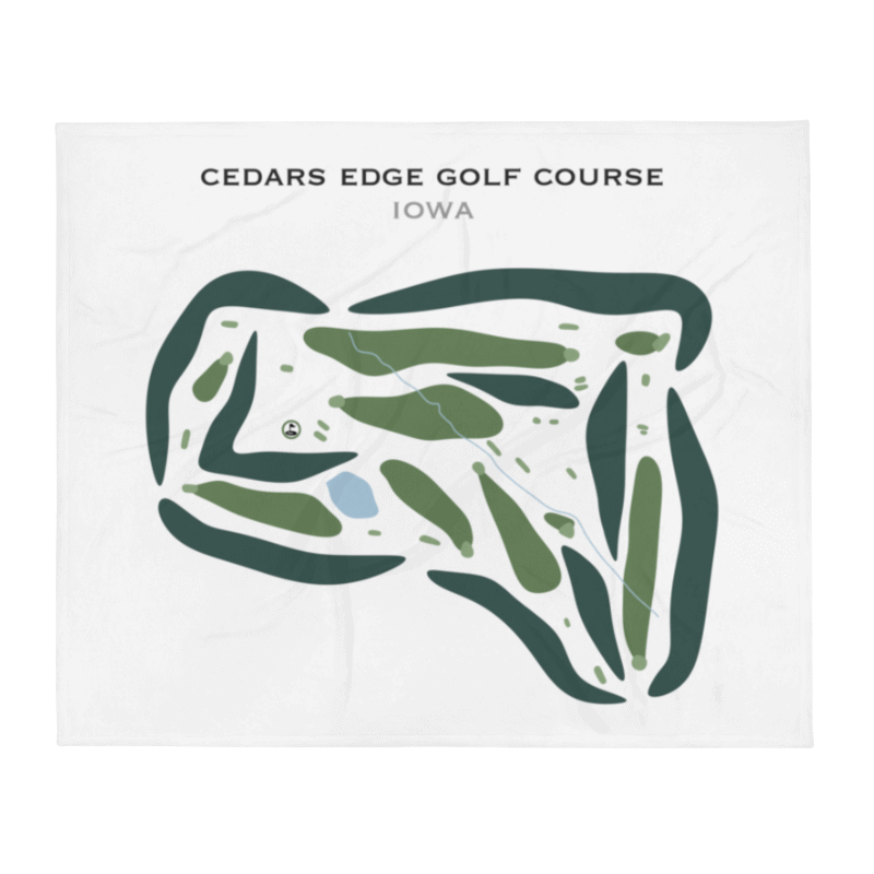 Cedars Edge Golf Course, Iowa - Printed Golf Courses