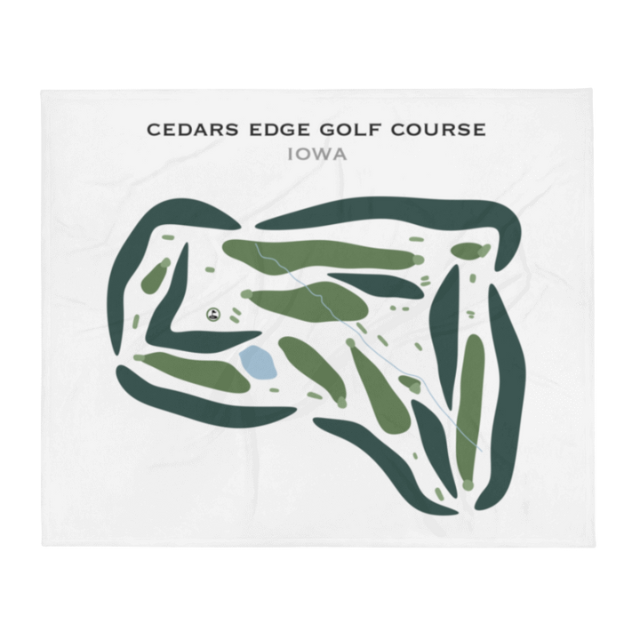 Cedars Edge Golf Course, Iowa - Printed Golf Courses