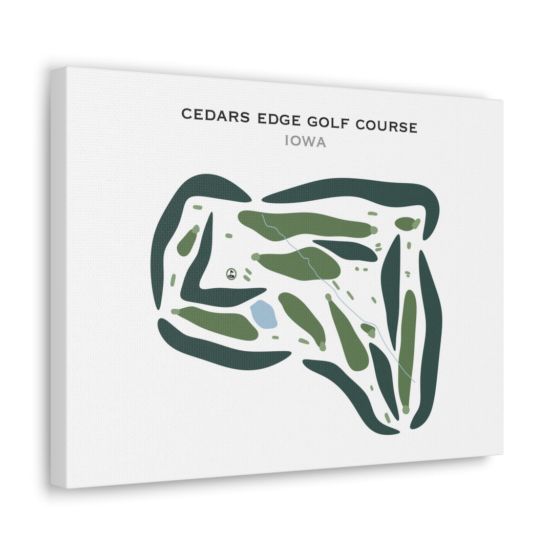 Cedars Edge Golf Course, Iowa - Printed Golf Courses