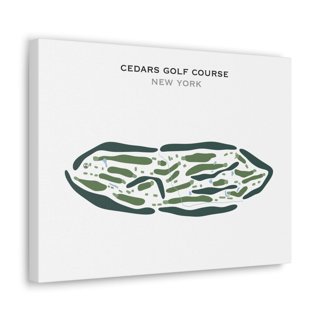 Cedars Golf Course, New York - Printed Golf Courses