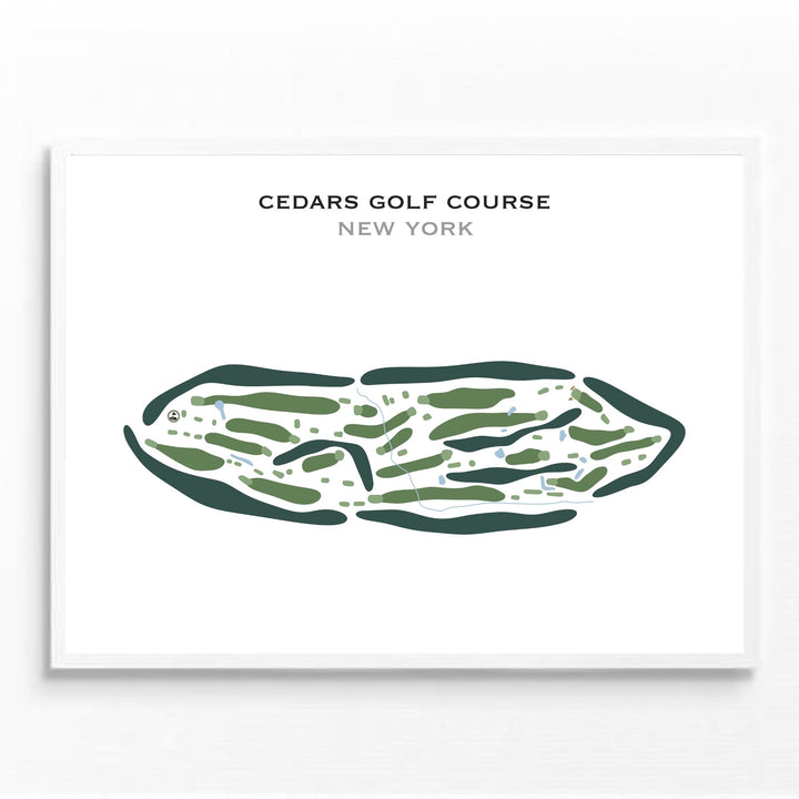 Cedars Golf Course, New York - Printed Golf Courses