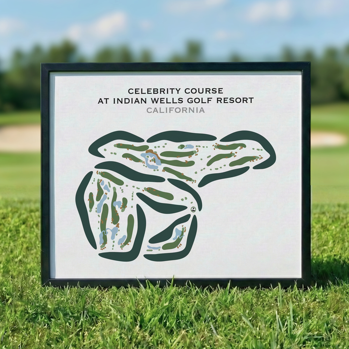 Celebrity Course at Indian Wells Golf Resort, California - Printed Golf Courses