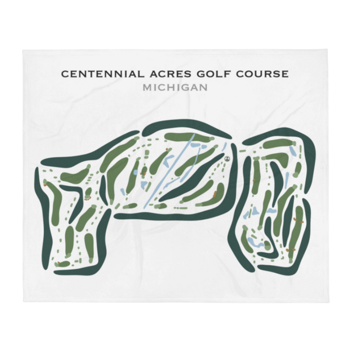 Centennial Acres Golf Course, Michigan - Printed Golf Courses