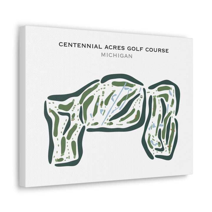 Centennial Acres Golf Course, Michigan - Printed Golf Courses