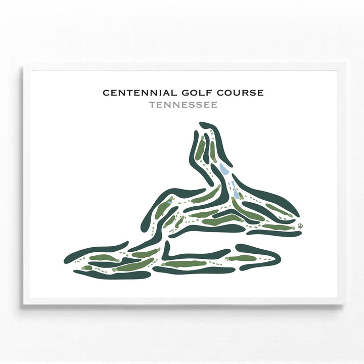 Centennial Golf Course, Tennessee - Printed Golf Course