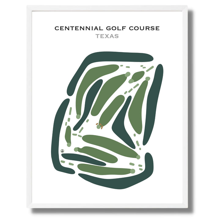 Centennial Golf Course, Texas - Printed Golf Courses