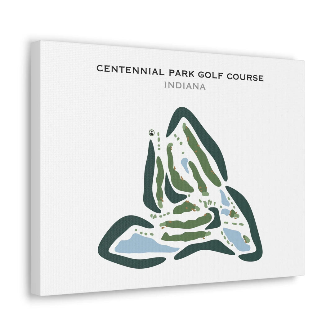 Centennial Park Golf Course, Indiana - Printed Golf Courses