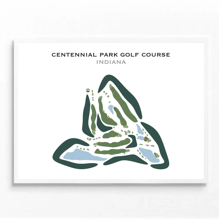 Centennial Park Golf Course, Indiana - Printed Golf Courses