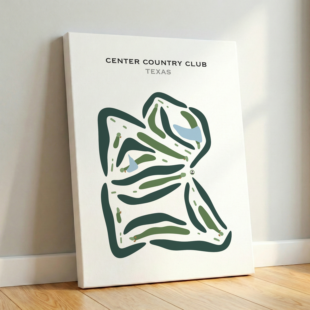 Center Country Club, Texas - Printed Golf Course