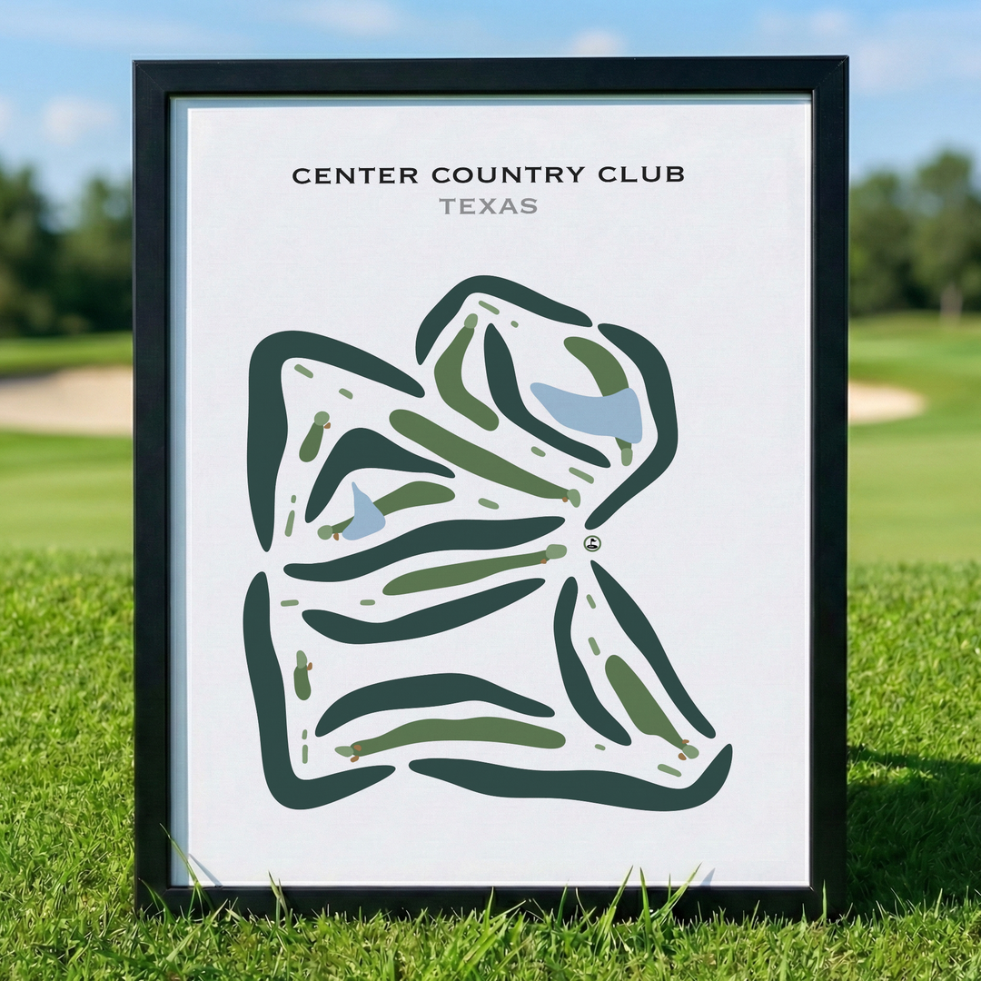Center Country Club, Texas - Printed Golf Course