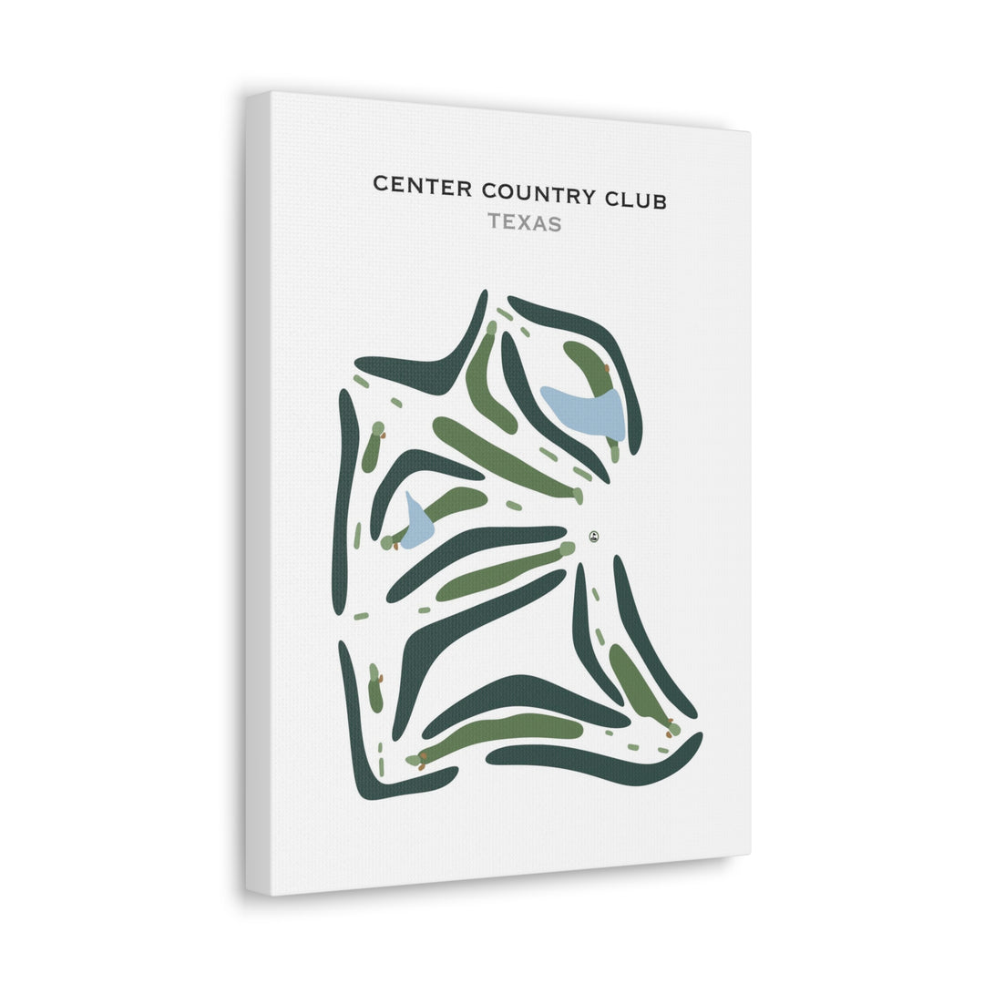 Center Country Club, Texas - Printed Golf Course