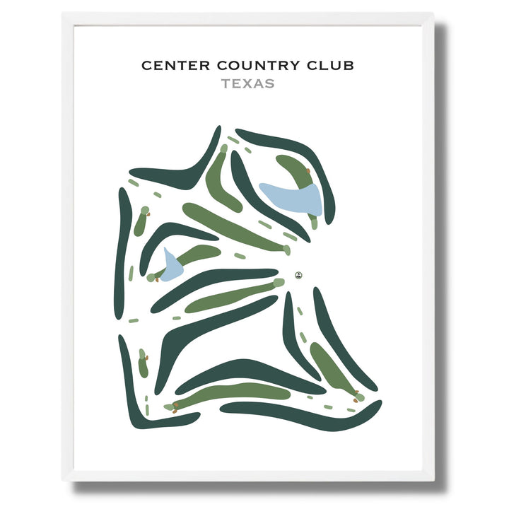 Center Country Club, Texas - Printed Golf Course