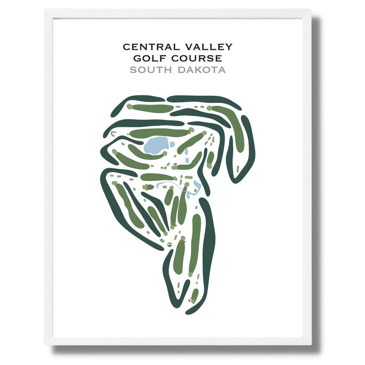 Central Valley Golf Course, South Dakota - Printed Golf Courses