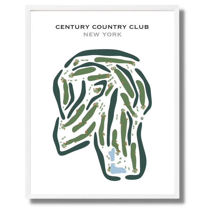 Century Country Club, New York - Printed Golf Courses