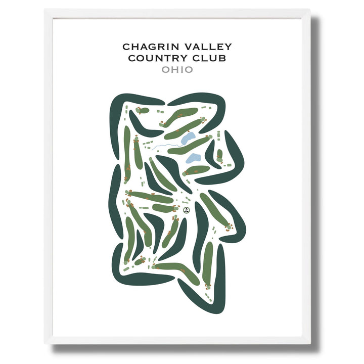Chagrin Valley Country Club, Ohio - Printed Golf Courses