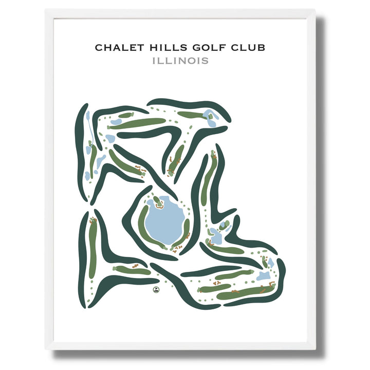 Chalet Hills Golf Club, Illinois - Printed Golf Courses