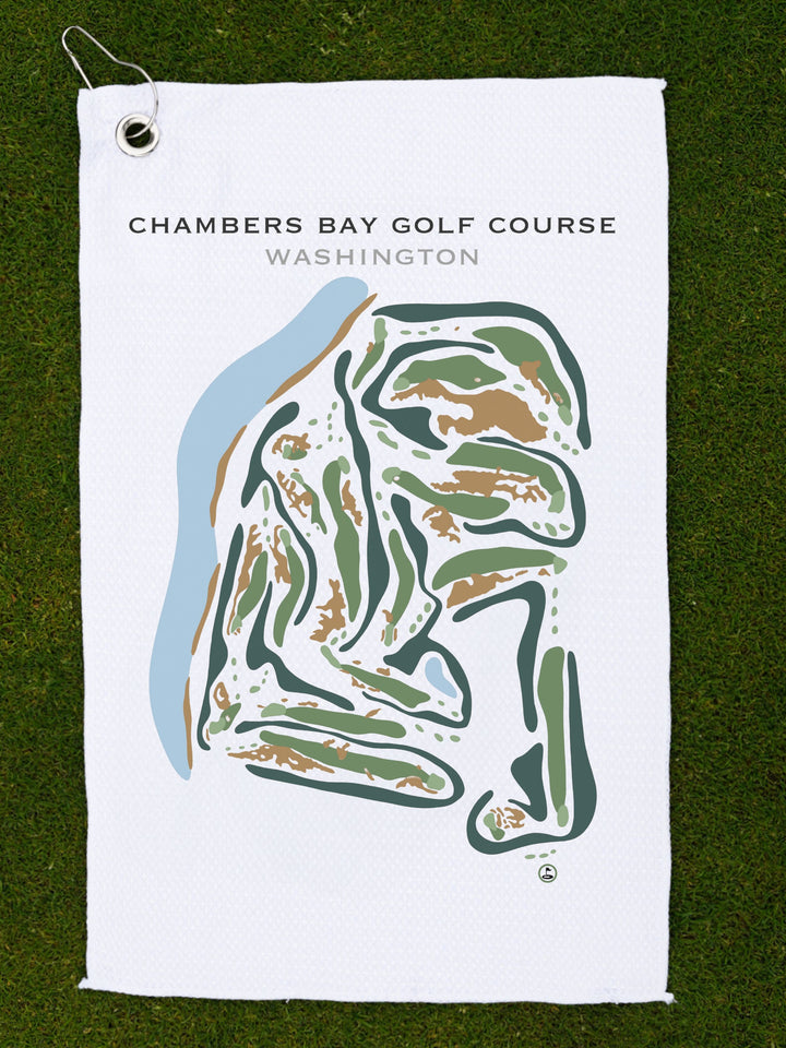 Chambers Bay Golf Course, University Place Washington - Printed Golf Courses