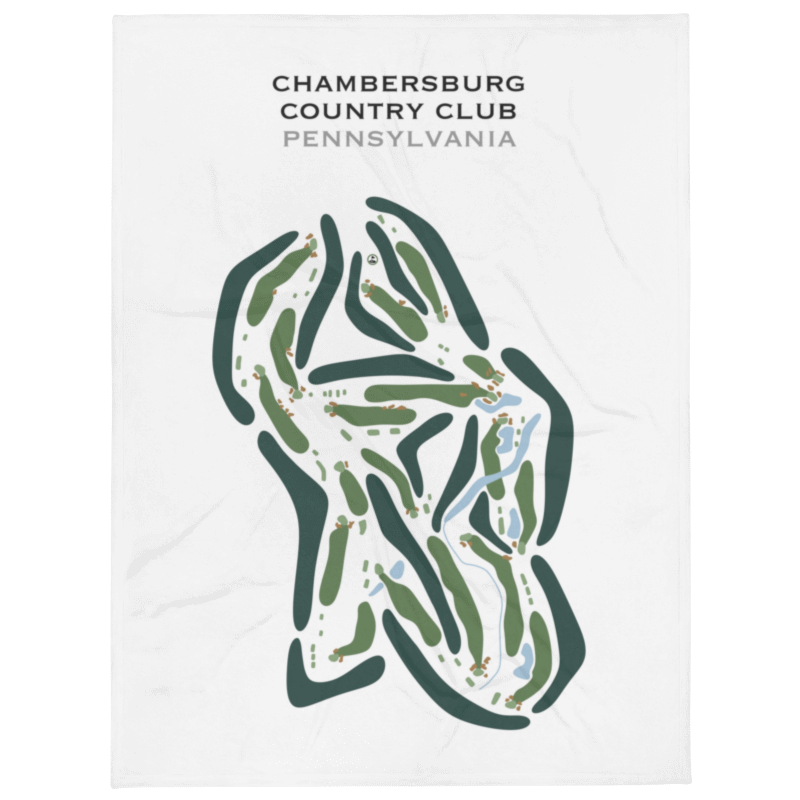 Chambersburg Country Club, Pennsylvania - Printed Golf Courses