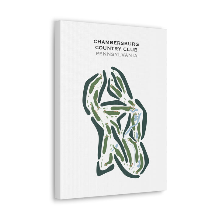 Chambersburg Country Club, Pennsylvania - Printed Golf Courses