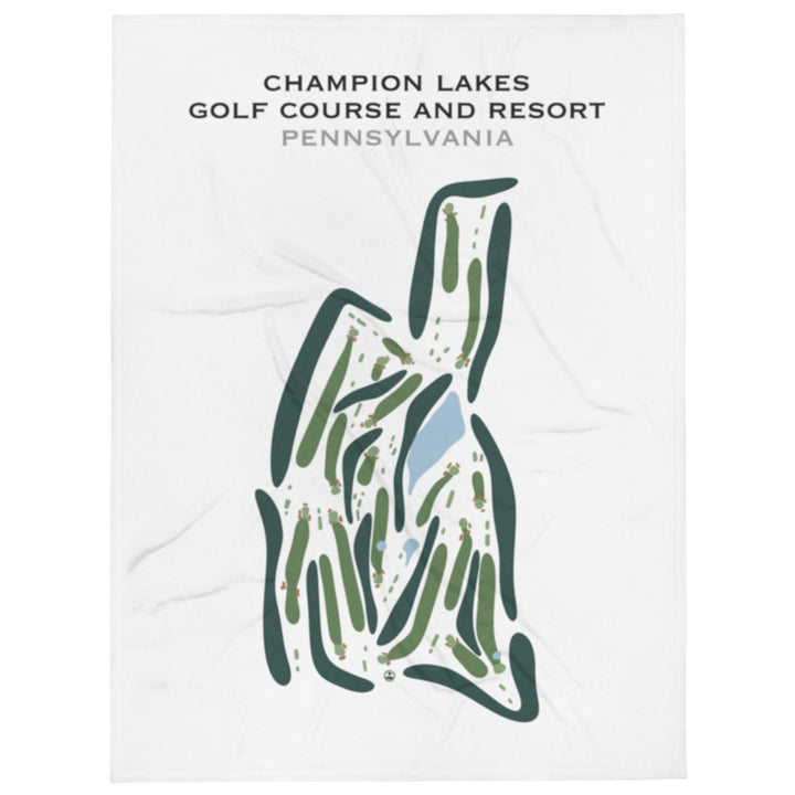 Champion Lakes Golf Course & Resort, Pennsylvania - Printed Golf Course