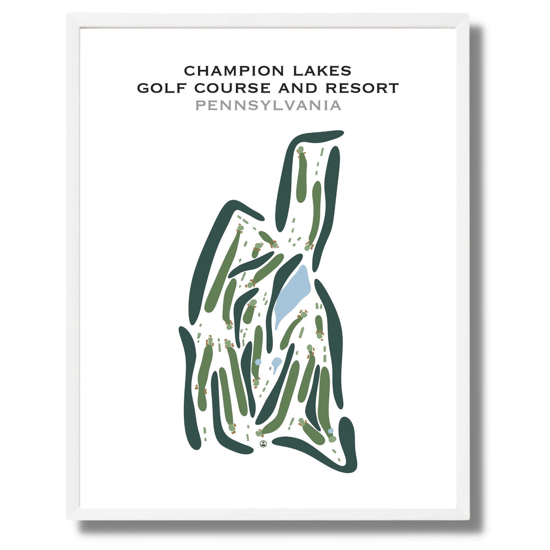 Champion Lakes Golf Course & Resort, Pennsylvania - Printed Golf Course