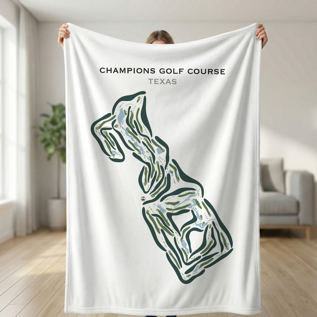 Champions Golf Course, Texas - Printed Golf Courses