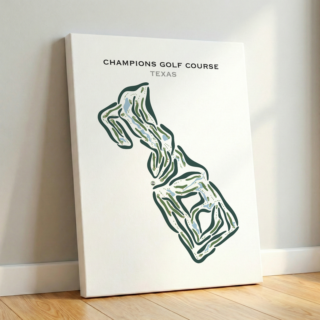 Champions Golf Course, Texas - Printed Golf Courses