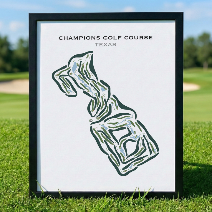 Champions Golf Course, Texas - Printed Golf Courses