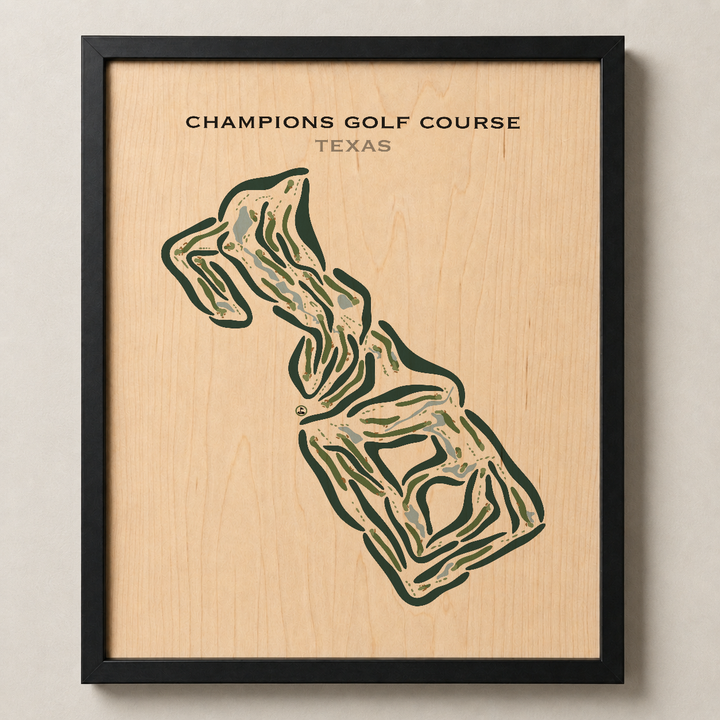 Champions Golf Course, Texas - Printed Golf Courses