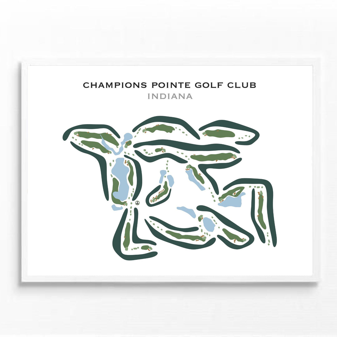 Champions Pointe Golf Club, Indiana - Printed Golf Courses