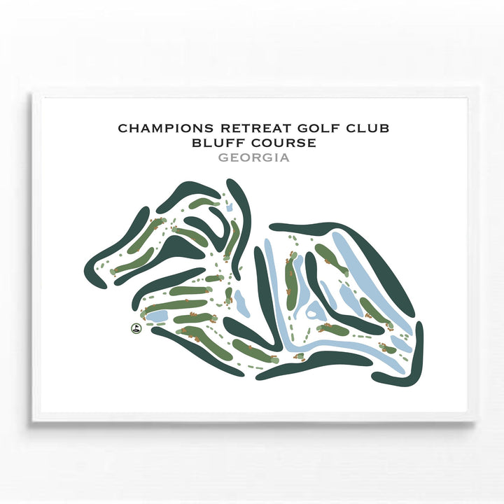 Champions Retreat Golf Club, Bluff Course, Georgia - Printed Golf Course