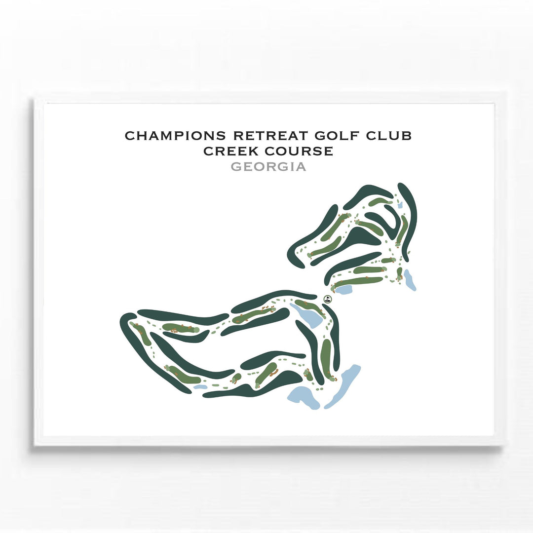 Champions Retreat Golf Club, Creek Course, Georgia - Printed Golf Course