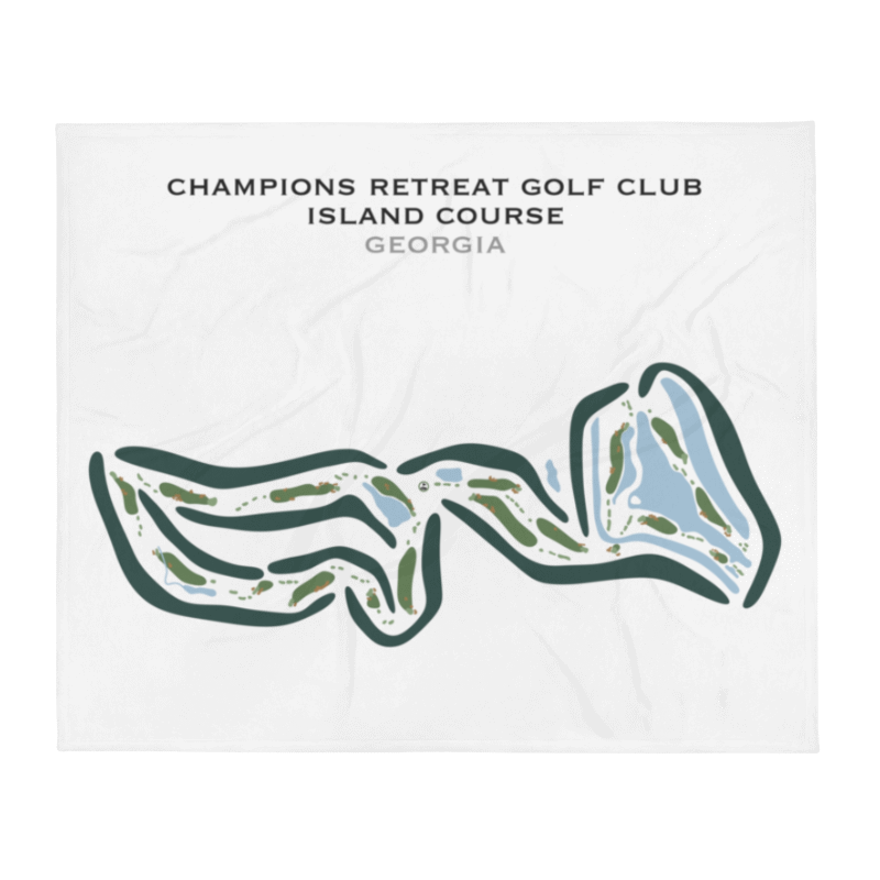 Champions Retreat Golf Club Island Course, Georgia - Printed Golf Courses