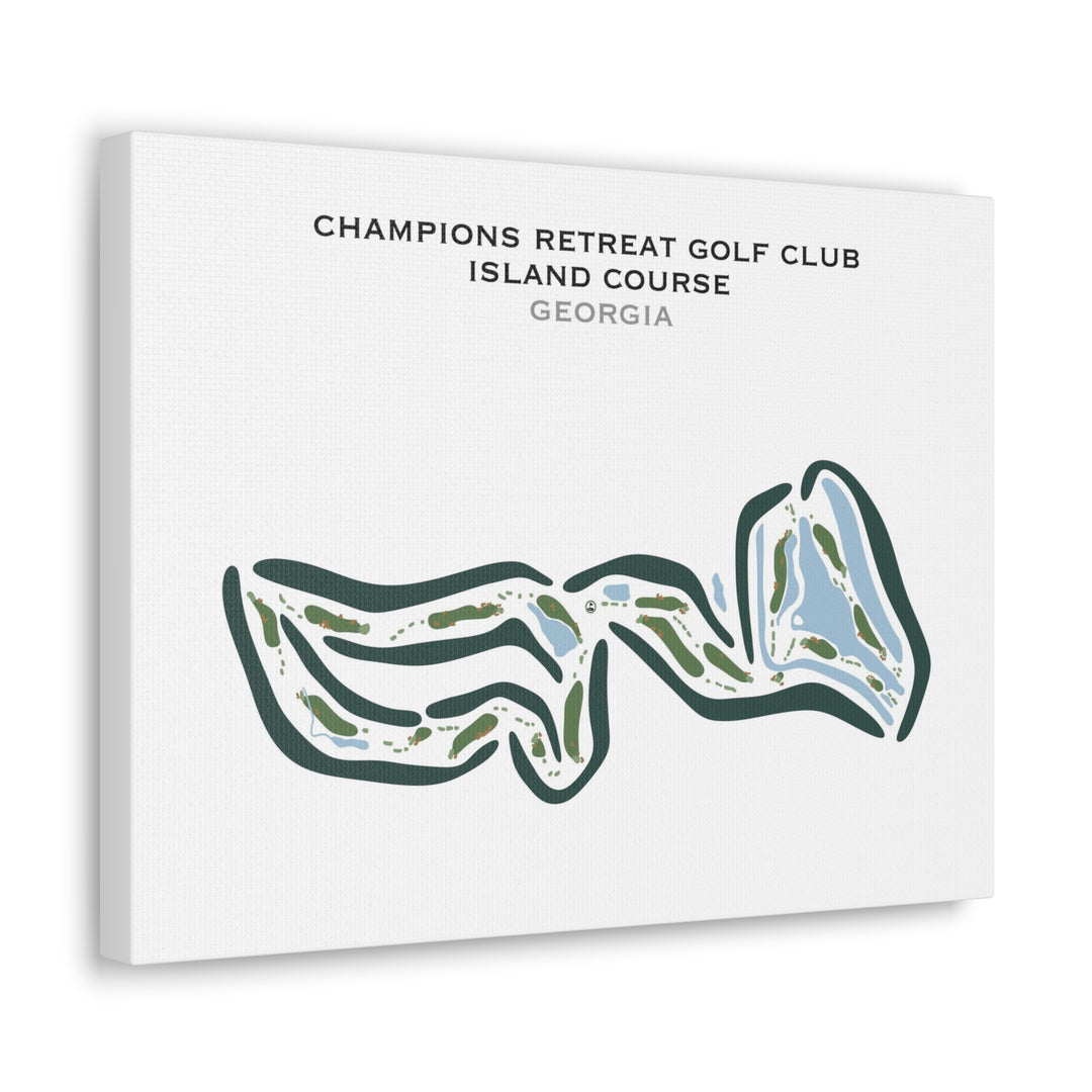Champions Retreat Golf Club Island Course, Georgia - Printed Golf Courses