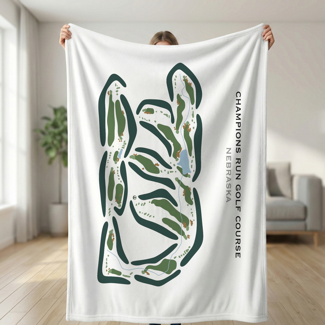 Champions Run Golf Course, Nebraska - Printed Golf Courses