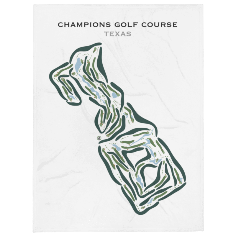 Champions Golf Course, Texas - Printed Golf Courses