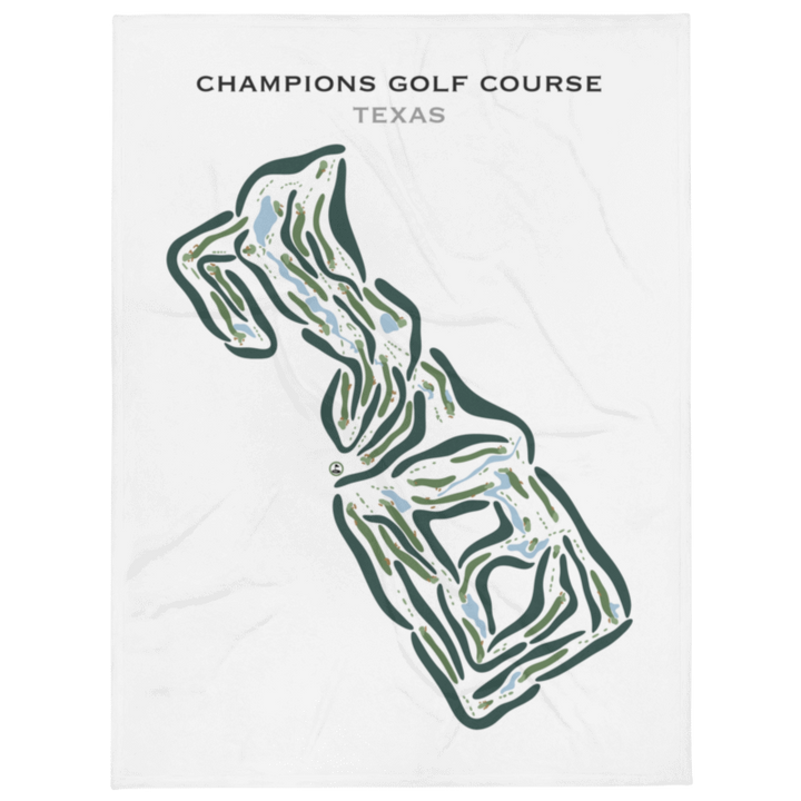 Champions Golf Course, Texas - Printed Golf Courses