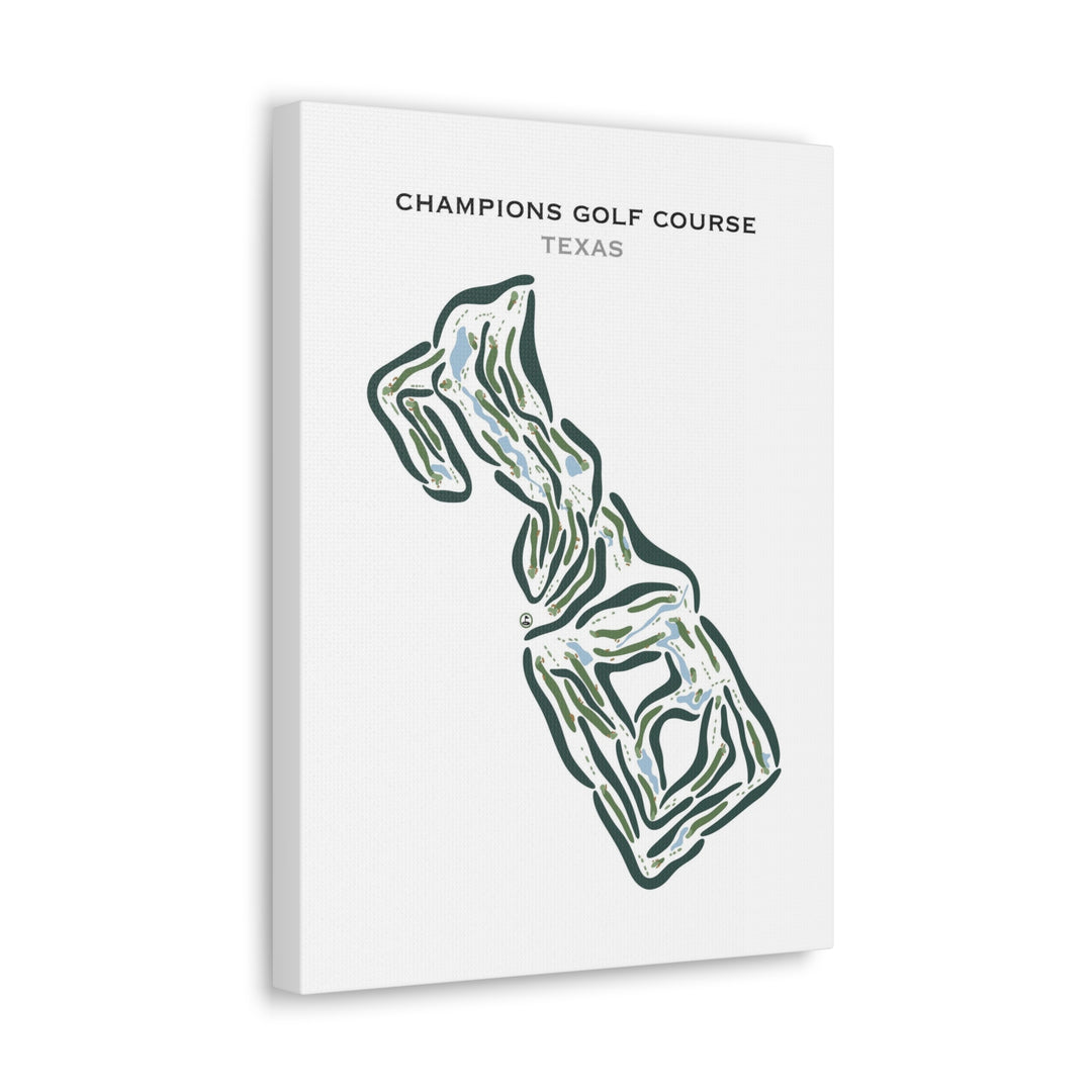 Champions Golf Course, Texas - Printed Golf Courses