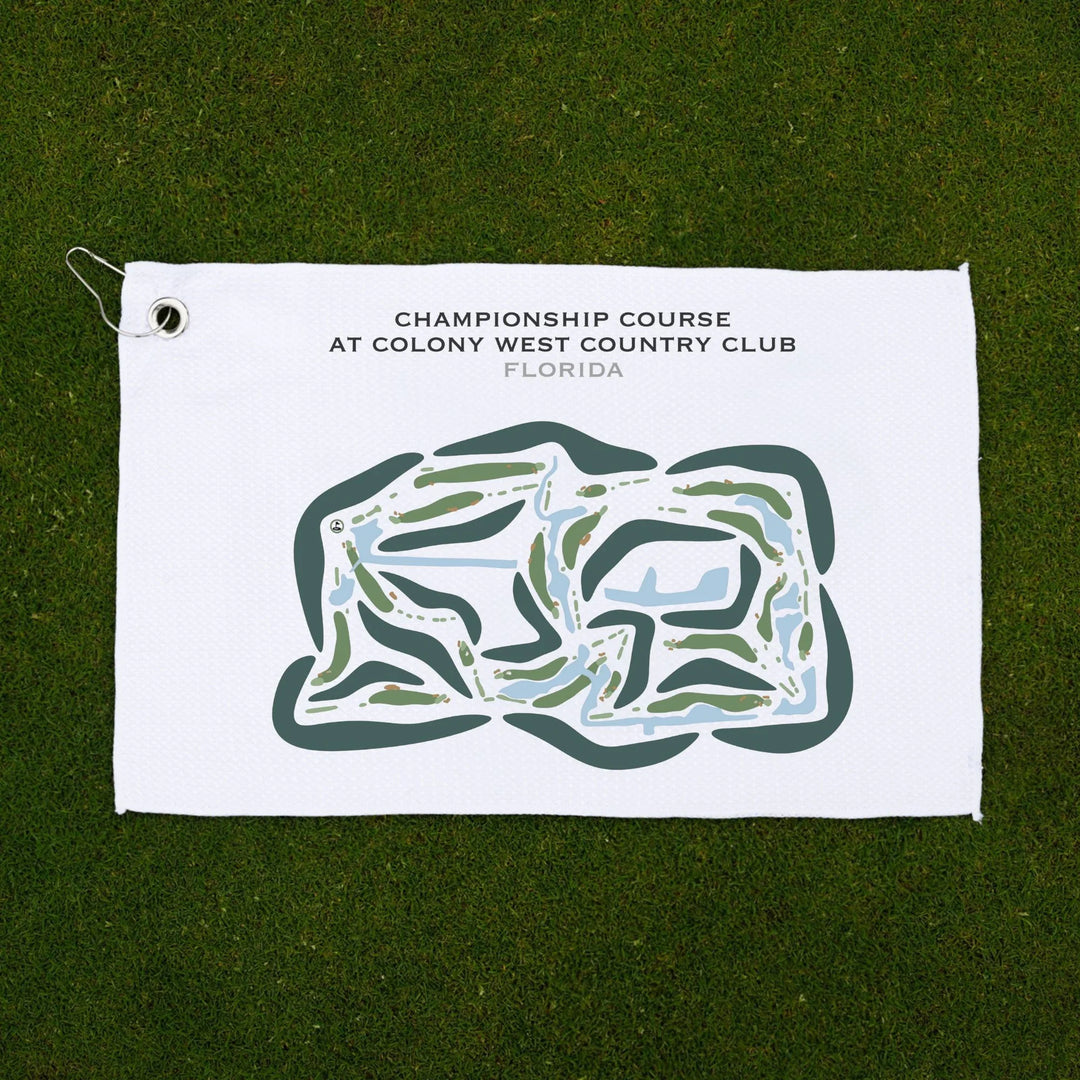 Championship Course at Colony West Country Club, Florida - Printed Golf Courses