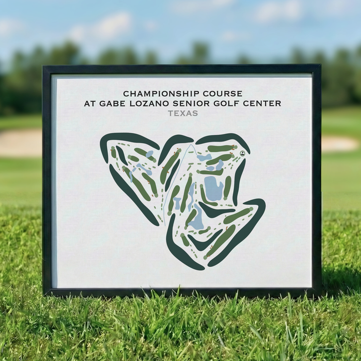Championship Course at Gabe Lozano Senior Golf Center, Texas - Printed Golf Courses