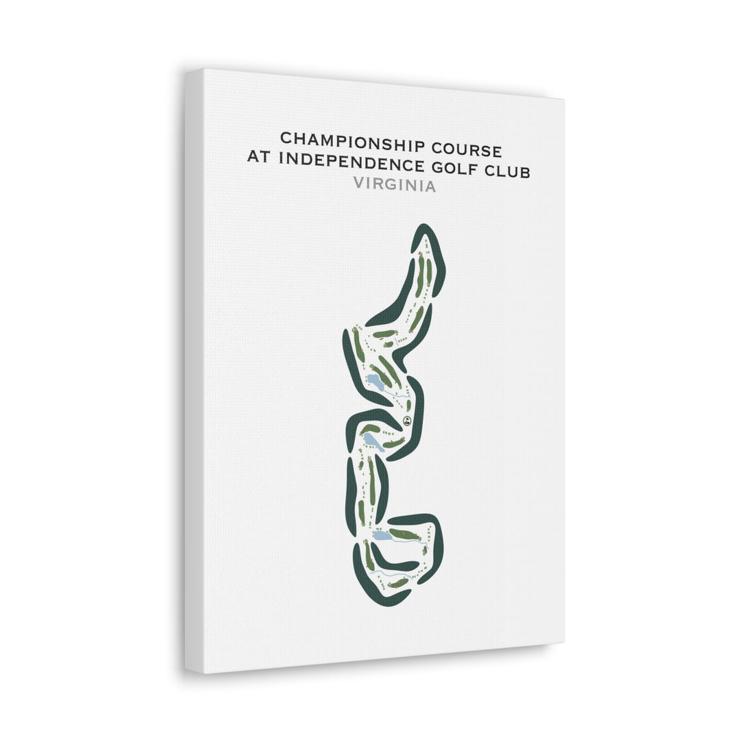Championship Course at Independence Golf Club, Virginia - Printed Golf Courses