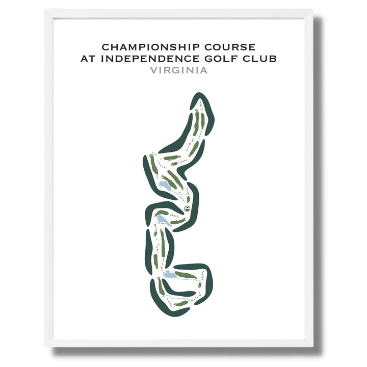 Championship Course at Independence Golf Club, Virginia - Printed Golf Courses