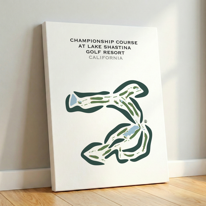 Championship Course at Lake Shastina Golf Resort, California - Printed Golf Courses