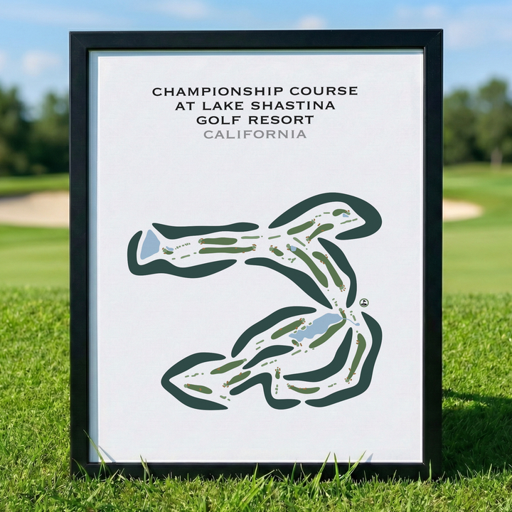 Championship Course at Lake Shastina Golf Resort, California - Printed Golf Courses